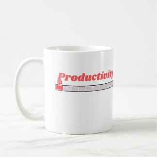 Produktivität Lädt Lustiger Arbeits Humor Design Kaffeetasse