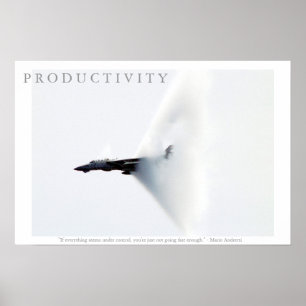 PRODUKTIVITÄT Motivierend Flugzeug Andretti Poster