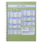 Produktivitäts-Maus-Pad - Excel-Tastenkombinatione Notizblock (Vorderseite)