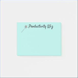Produktivitäts-Wiz-Beitrag Post-it Klebezettel