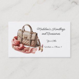 Produktkarte für gequiltete Designer-Handtaschenzu Visitenkarte