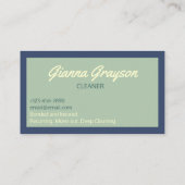 Produktkarte zur Reinigung von Spritzflaschen Visitenkarte (Rückseite)