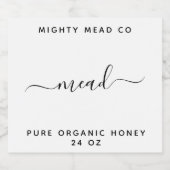 Produktkennzeichnung Alkoholflaschenetikett (Einzelnes Label)