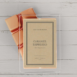 Produktkennzeichnung "Classic Gray Border Kraft" h Weinetikett