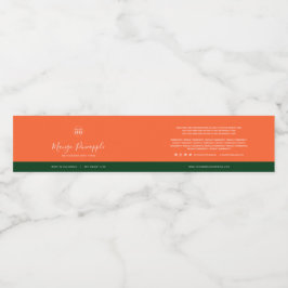 Produktkennzeichnung für benutzerdefinierte Farben Wasserflaschenetikett