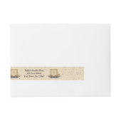 Produktkennzeichnung für Kerzen Rundum-Adressaufkleber (Vorderseite)