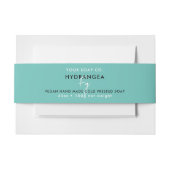 Produktkennzeichnung für kosmetische Bar-Seifen-Ba Einladungsbanderole (Vorderseite Beispiel)