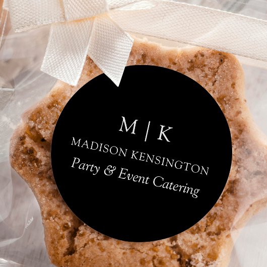 Produktkennzeichnung für Monogram oder Logo hinzuf Runder Aufkleber