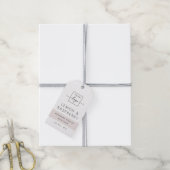 Produktkennzeichnung moderner heller Rose für grau Geschenkanhänger (Mit Garn)