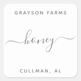 Produktkennzeichnung Quadratischer Aufkleber