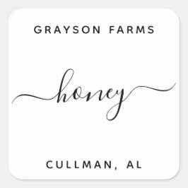 Produktkennzeichnung Quadratischer Aufkleber