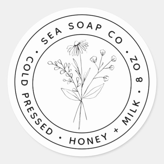 Produktkennzeichnung Runder Aufkleber (Vorderseite)