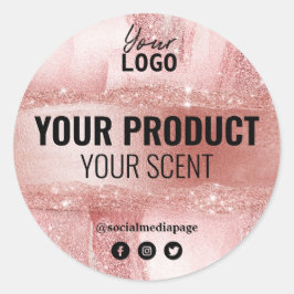 Produktkennzeichnungen für Pflege und Wellness-Cen Runder Aufkleber