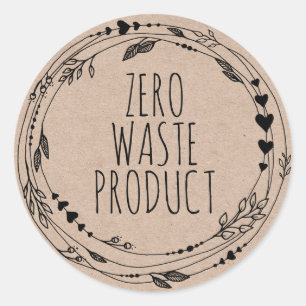 Produktkraftstoff "Earth Friendly Zero" Runder Aufkleber