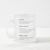 Produktmanager Benutzergeschichten-Agile-Scrum Mattglastasse (Links)