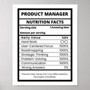 Produktmanager Cool Harter Arbeitender Chef Poster