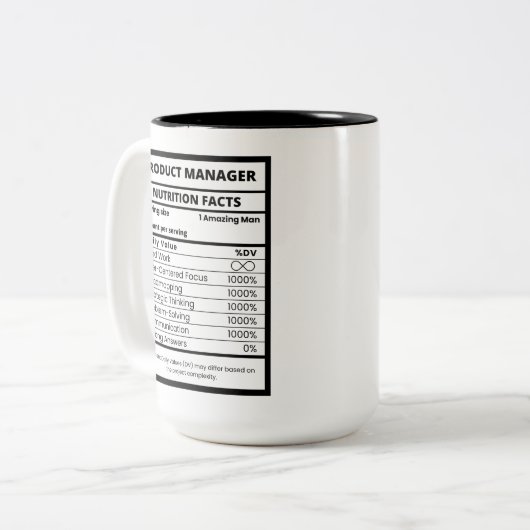 Produktmanager Cool Teamleiter Zweifarbige Tasse (Vorderseite Links)