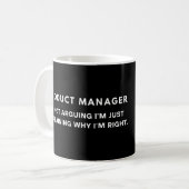 Produktmanager, für den ich nicht argumentiere kaffeetasse (Vorderseite Links)