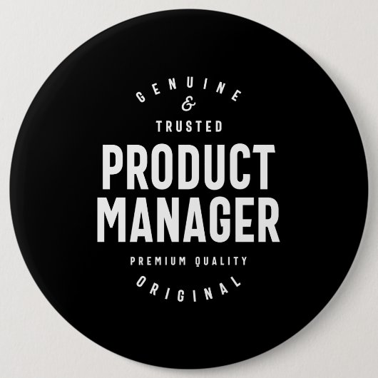 Produktmanager Jobbezeichnung Geschenk Button (Vorderseite)