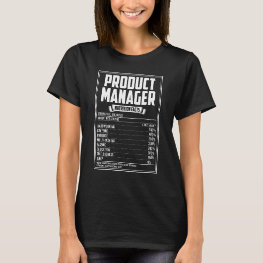 Produktmanager Nährwertdaten T-Shirt (Vorderseite)