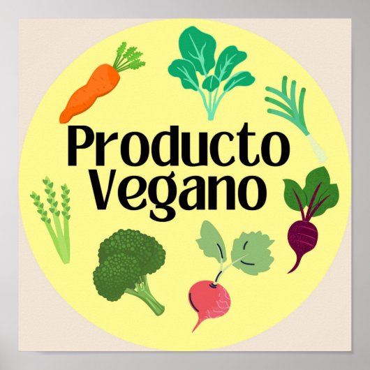 produkto vegano poster (Vorne)