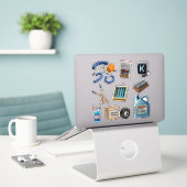 Produktpalette 2 aufkleber (Laptop auf Schreibtisch)
