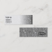 PRODUKTschwarzes Mini Visitenkarte (Vorne/Hinten)