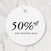 Produktverkaufsmarke Geschenkanhänger (Rückseite)