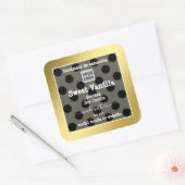 Produktverpackungen für benutzerdefinierte Logos - Quadratischer Aufkleber (Umschlag)