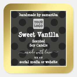 Produktverpackungen für benutzerdefinierte Logos - Quadratischer Aufkleber