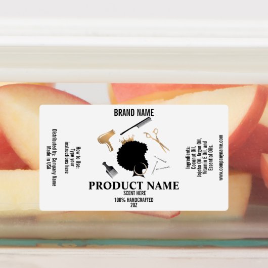 Produktvorlagenpaket für das Haarprodukt Etiketten (Befestigt)
