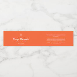 Produktzeichen für benutzerdefinierte Farbtyettens Wasserflaschenetikett