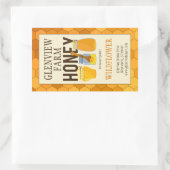 Produktzeichen für Honigwaben Rechteckiger Aufkleber (Tasche)
