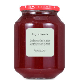 Produktzutat mit grünem Etikett Quadratischer Aufkleber