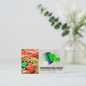 produzieren | Express-Zustellservice Visitenkarte (Stehend Vorderseite)