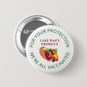 Produzieren von Bauern Marktaktiviertes Cornucopia Button (Vorne & Hinten)