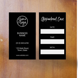 PROESSIONELLE BLACK LOGO VERTIKALE ERNENNKARTE