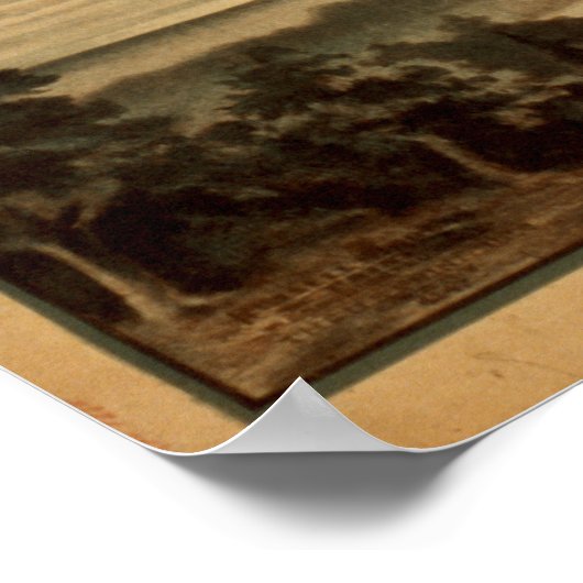 Prof. GLASGOW Balloon Parachute VAUDEVILLE Poster (Ecke)