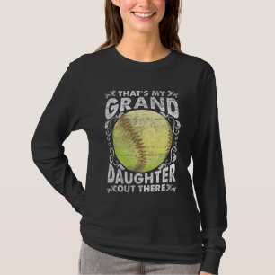 Prof. Grandeleltern Softball spielt Grandtochter T-Shirt