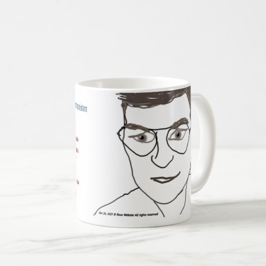 Prof. Mattias Desmet-Tasse von RoseWrites Kaffeetasse (VorderseiteRechts)