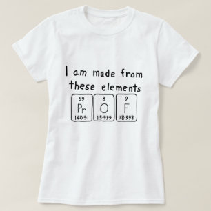 Prof. Periodenname Shirt
