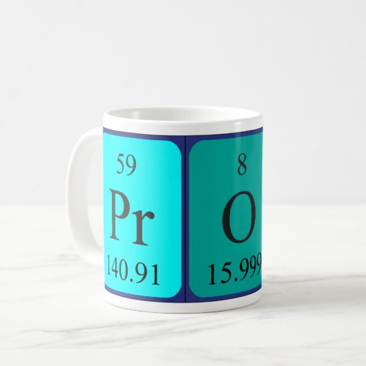 Prof. Periodische Tasse (Vorderseite Links)