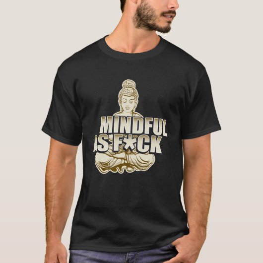Profanity Apparel Achtung als Fck Meditation Buddh T-Shirt (Vorderseite)