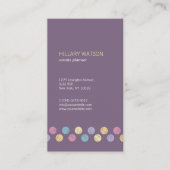 profesional elegante redes sociales morado visitenkarte (Vorderseite)