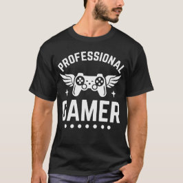 Profesioneller Gamer Minimalist T-Shirt - Sleek E-