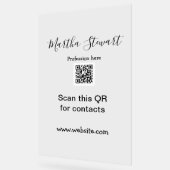 Profession add QR code details website company bus Acrylschild (Winkel)