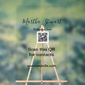 Profession add QR code details website company bus Acrylschild (Neutral)