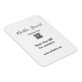 Profession add QR code details website company bus Magnet (Rechte Seite)