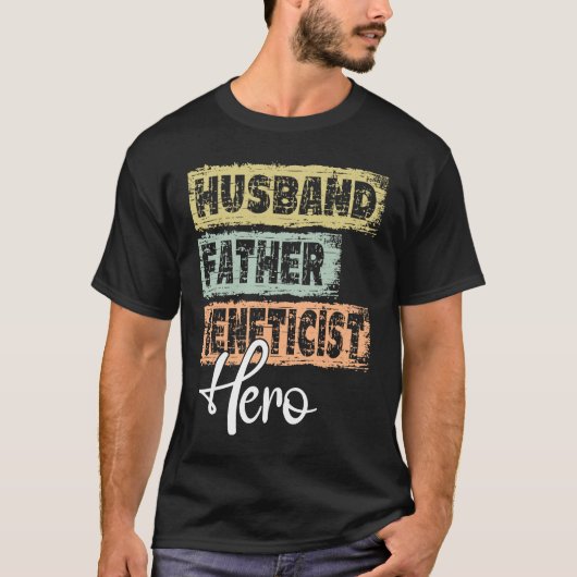 Profession dad hero father Geneticist 1 T-Shirt (Vorderseite)