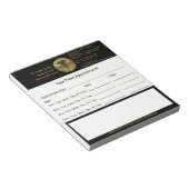 Professional 3D Gold Medical Caduceus Appointment Notizblock (angewinkelt)